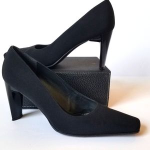 Sold Stuart Weitzman Microfiber/Leather Heels - Size 8.5